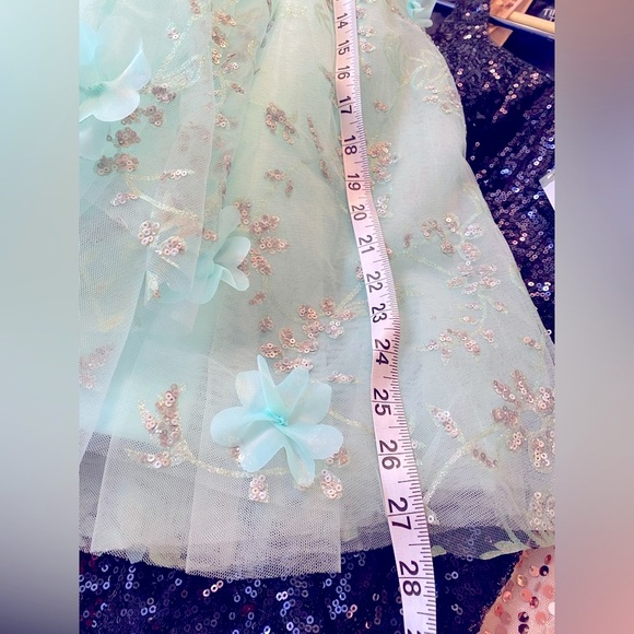 Corset Style Lace Up Back Pageant Prom Formal Quinceañera Dress Size Small - Picture 6 of 14